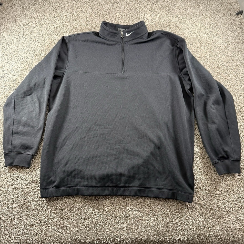 Nike Therma Fit Sweater Mens XL 1/4 Zip Pullover Golf Active Performance Classic - Picture 1 of 15